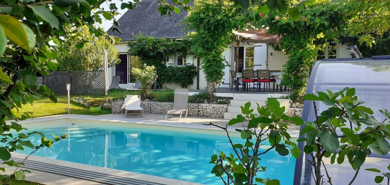 Au Coeur Du Bien-Etre, Chalet Avec Piscine Chauffee Et Couverte, Spa, Sauna, Massages Monteaux Ngoại thất bức ảnh