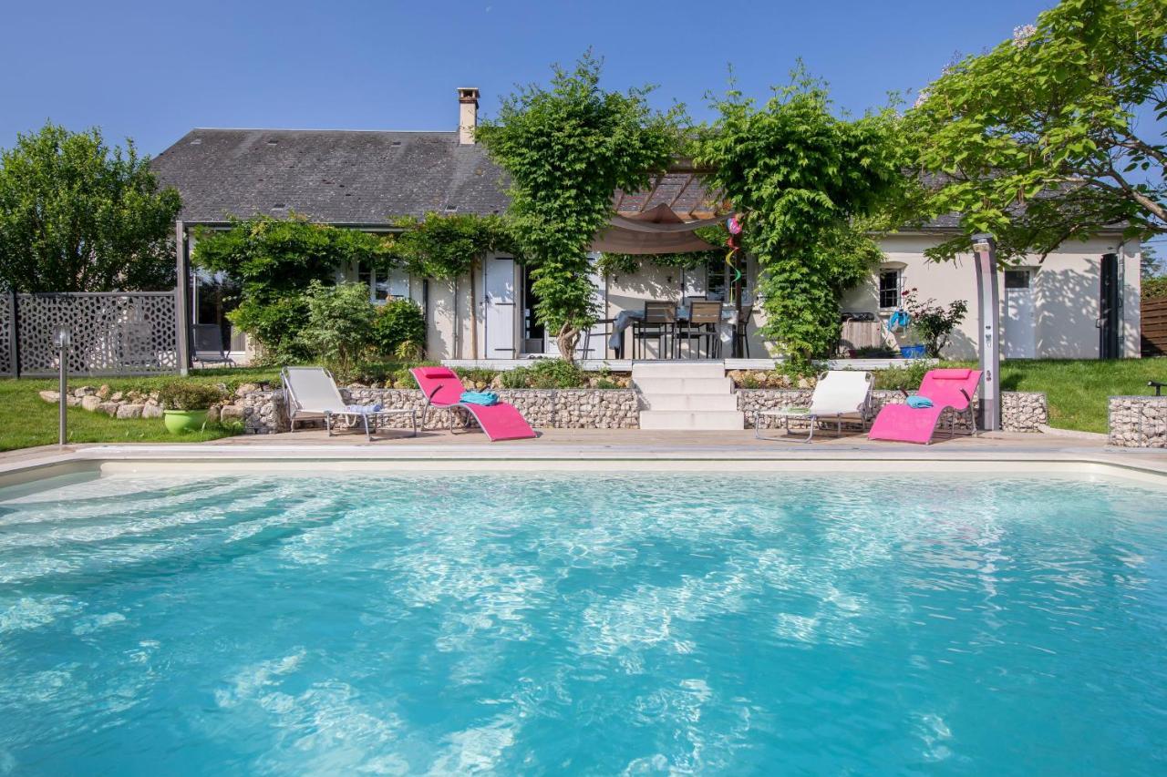 Au Coeur Du Bien-Etre, Chalet Avec Piscine Chauffee Et Couverte, Spa, Sauna, Massages Monteaux Ngoại thất bức ảnh